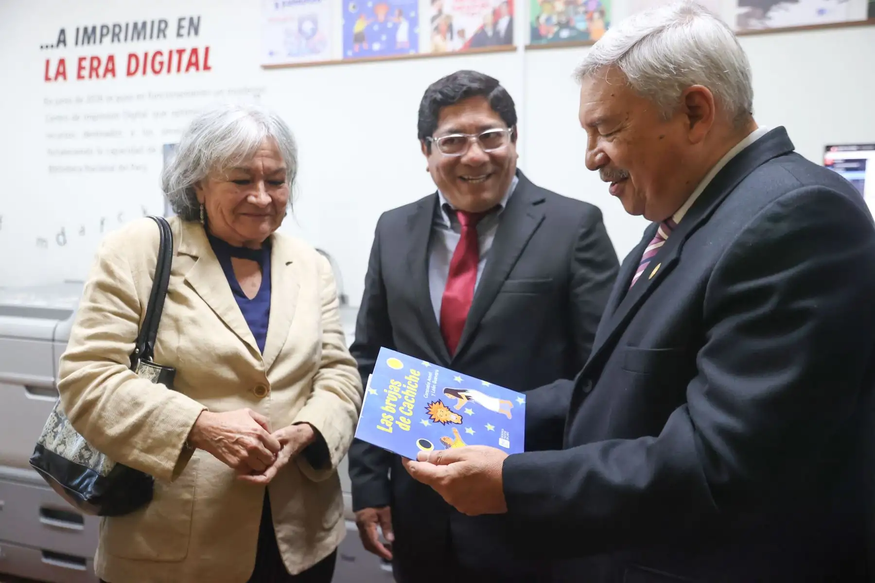 Con la presencia del ministro de Cultura, Alberto Beingolea y del jefe institucional de la BNP, Juan Yangali, se inauguro la nueva imprenta digital "Letras de la Peruanidad". . Foto: ANDINA/Melina Mejía