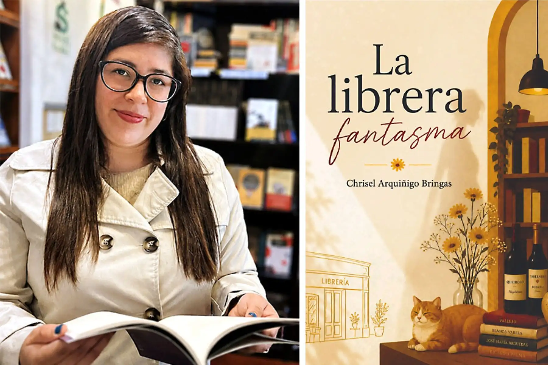 Chrisel Arquiñigo presenta novela inspirada en el universo de las librerías independientes
