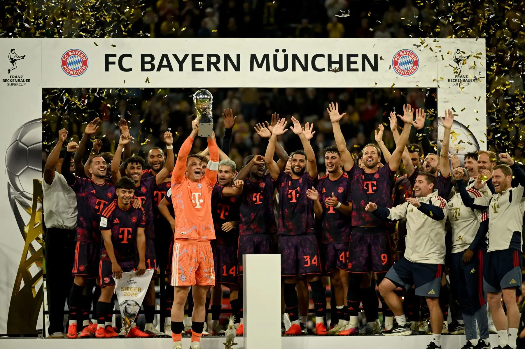Bayern Múnich gana 2-1 en Dortmund y revalida el título de la Supercopa de Alemania