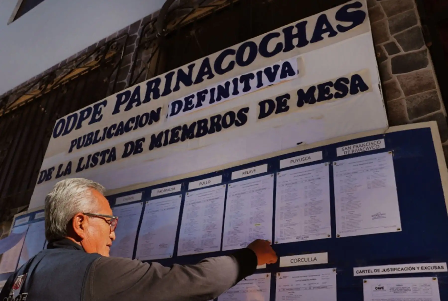 ERM 2026: ODPE Parinacochas publica lista definitiva de miembros de mesa