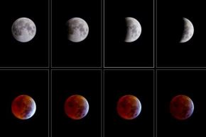 Eclipse lunar parcial visible desde gran parte de América del Norte y del Sur y partes de Europa y África.