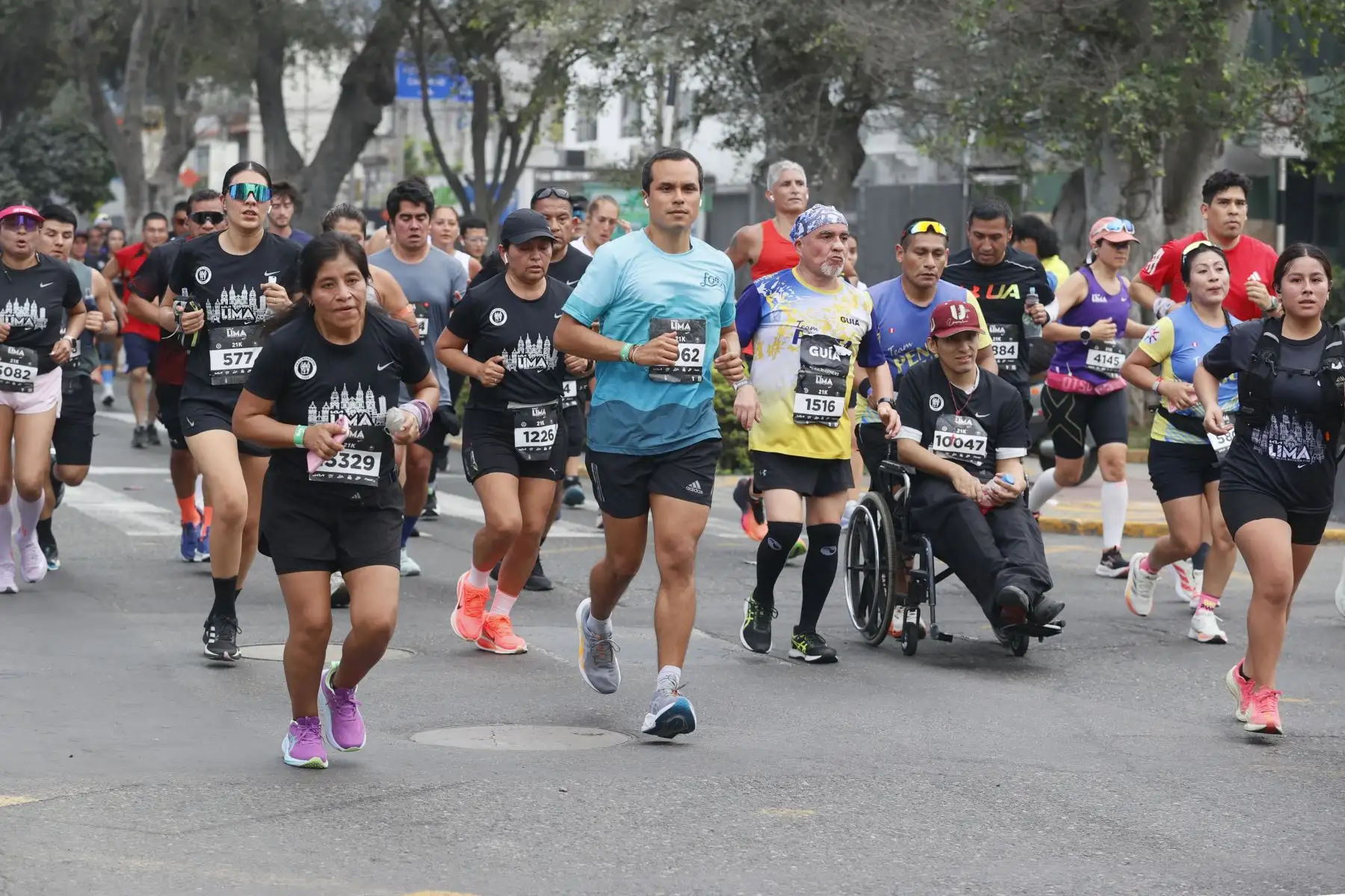 La Maratón de Lima 2026, una carrera que combina el corazón histórico de Lima con el icónico malecón limeño, uno de los tramos más celebrados de cualquier carrera en Sudamérica. La carrera de distancias de 21K. Foto: ANDINA/Vidal Tarqui