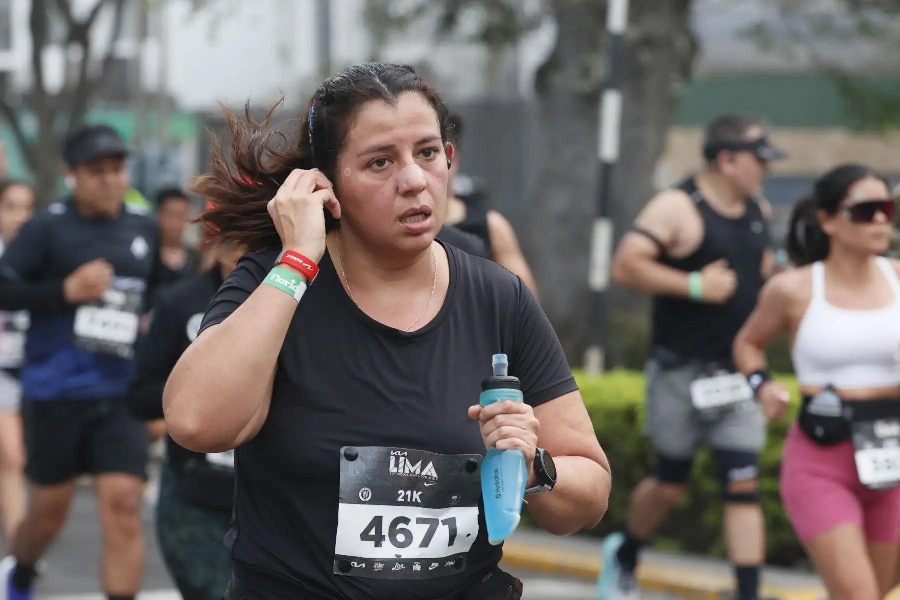 Media Maratón de Lima, la competencia que celebra su 117 edición del año y cuenta con distancias 21 kilómetros, empezó  en la Plaza de Armas de Lima. Foto: ANDINA/ Vidal Tarqui