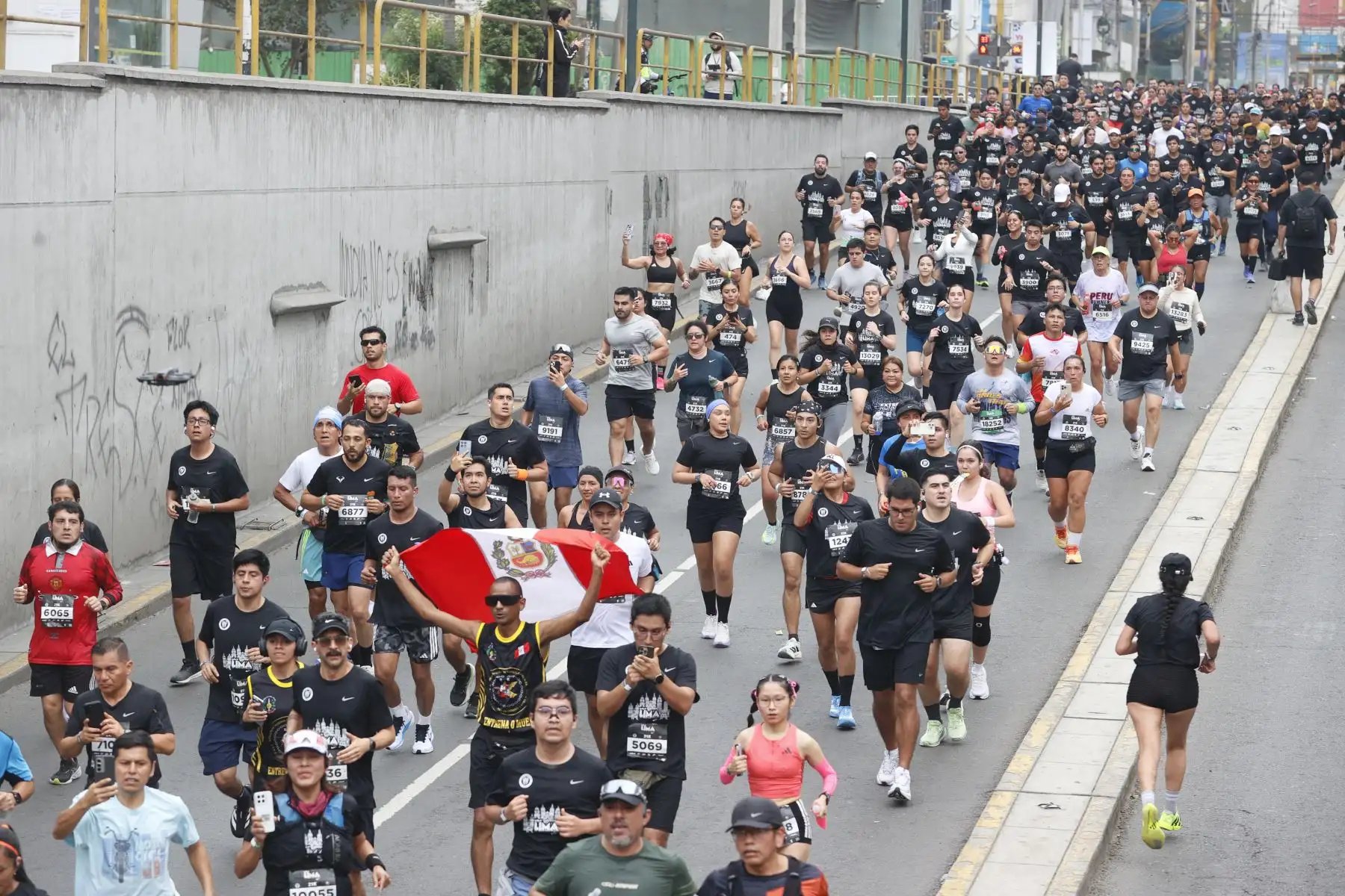 La calles del Centro Histórico de  Lima, una de las carreras más importantes del deporte, la KIA Media Maratón de Lima 21K.
Foto: ANDINA/Vidal Tarqui