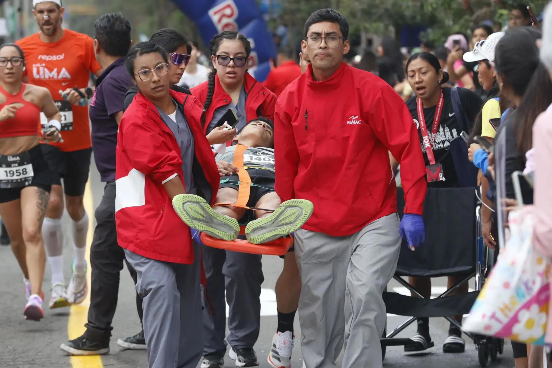 La calles del Centro Histórico de  Lima, una de las carreras más importantes del deporte, la KIA Media Maratón de Lima 21K.
Foto: ANDINA/Vidal Tarqui