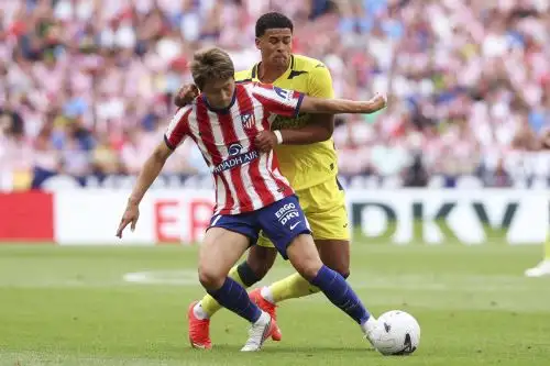 Empate a 2 goles quedo el partido entre el Atlético de Madrid y el Villarreal por la segunda fecha de La Liga
