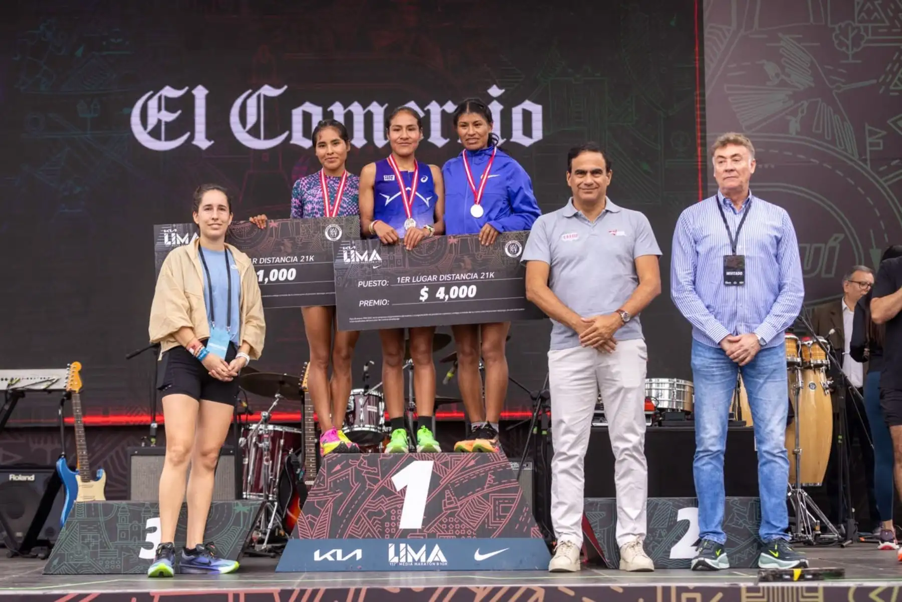 Presidente del IPD respalda a los peruanos que brillaron en la Media Maratón Lima 21K