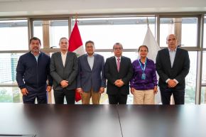 El ministro Marco Vinelli se reunió con representantes de la Asociación de Gremios Productores Agrarios del Perú (AGAP). Foto: Midagri/Difusión.