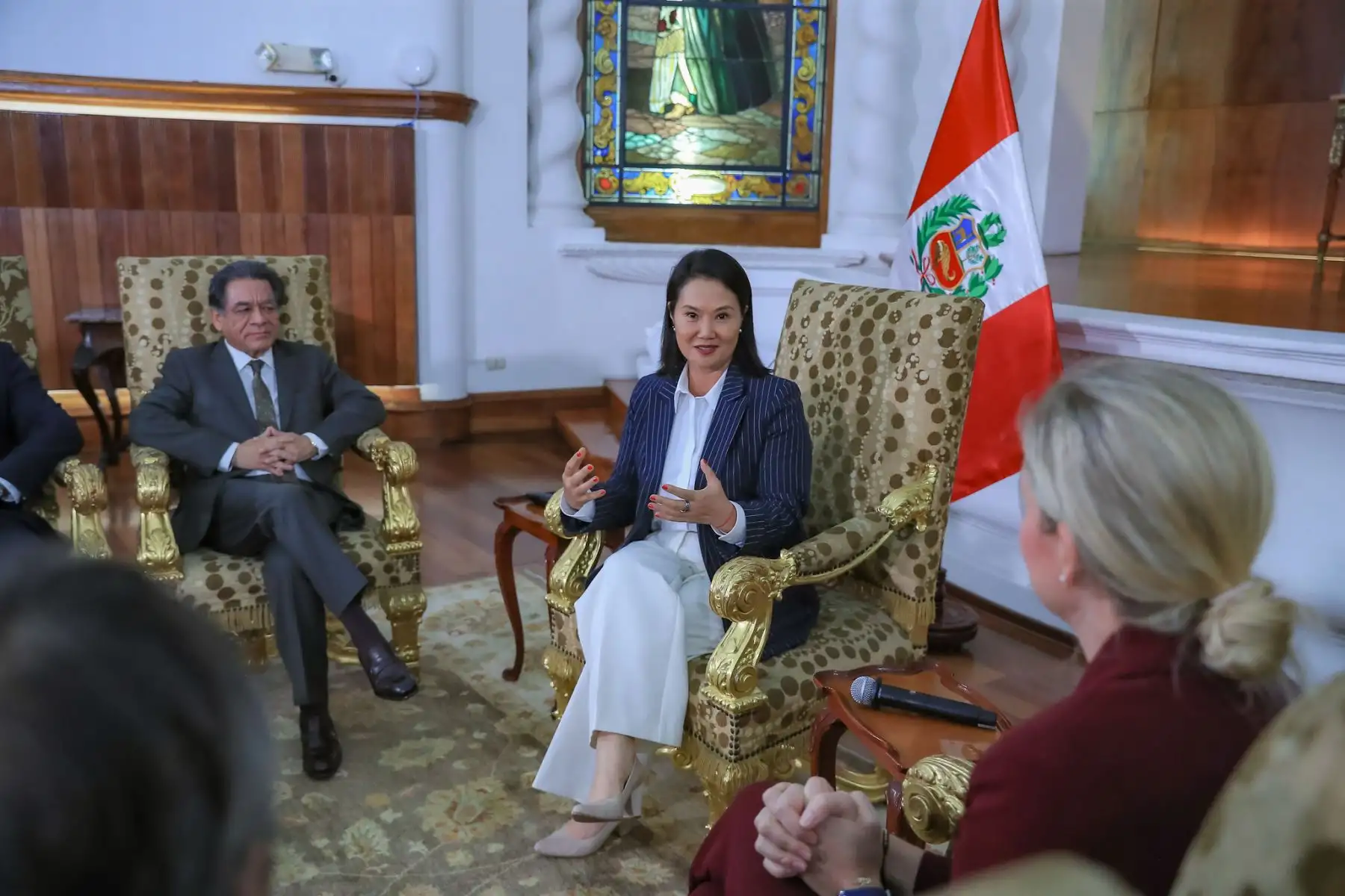 Presidenta Keiko Fujimori se reunió con la titular del Comité Olímpico Internacional. Foto: ANDINA/Prensa Presidencia
