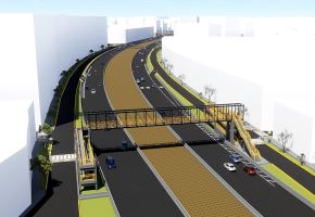 Vía Expresa Sur: ejecutarán plan de desvío para construcción de 4 puentes peatonales. Foto: ANDINA/Difusión.