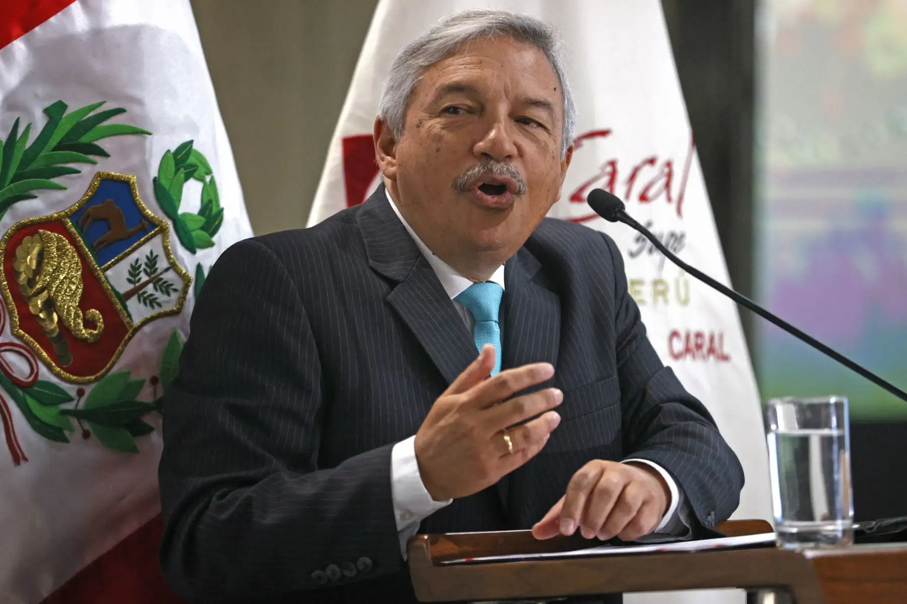 Alberto Ismael Beingolea Delgado, ministro de Cultura, participó en la presentación de los avances de investigación sobre Vichama, ciudad de la tradición Caral. Foto: ANDINA/Vidal Tarqui.