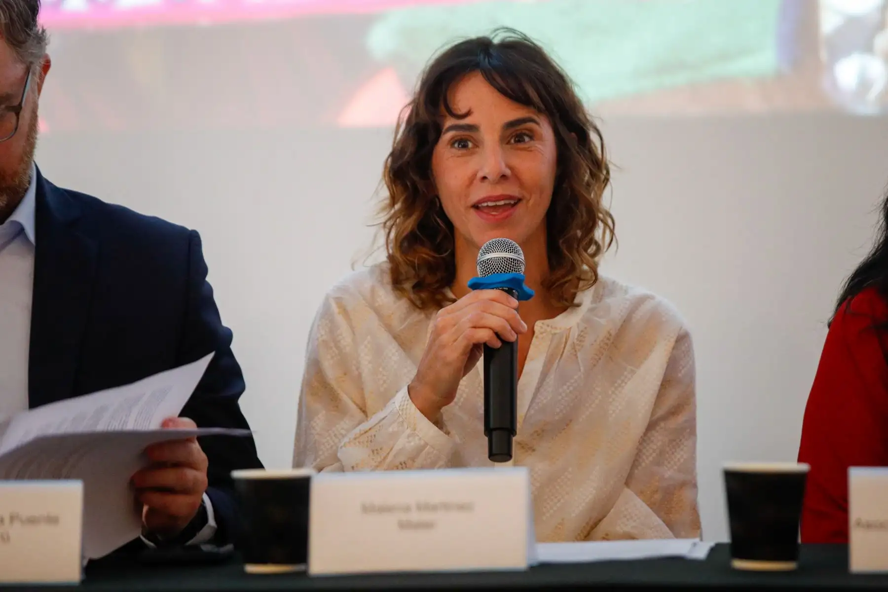 Malena Martínez participó en la presentación de la exposición y mercado, que busca acercar al público a los saberes y productos de las comunidades de Acora. Foto: ANDINA/Ricardo Cuba.