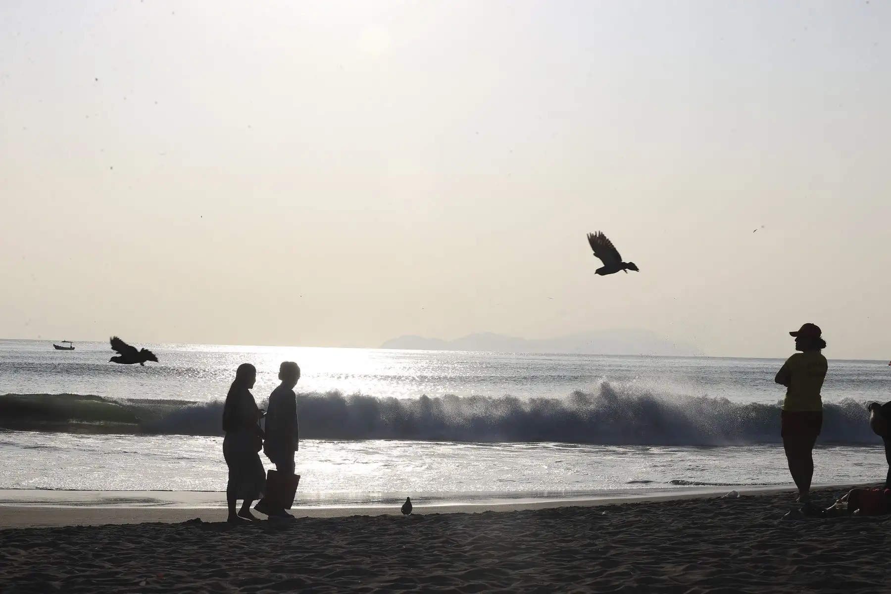 Niños, jóvenes y adultos llegan a las playas para refrescarse, disfrutar del mar y aprovechar las jornadas soleadas que caracterizan estos días de invierno.
 Foto: ANDINA/Braian Reyna