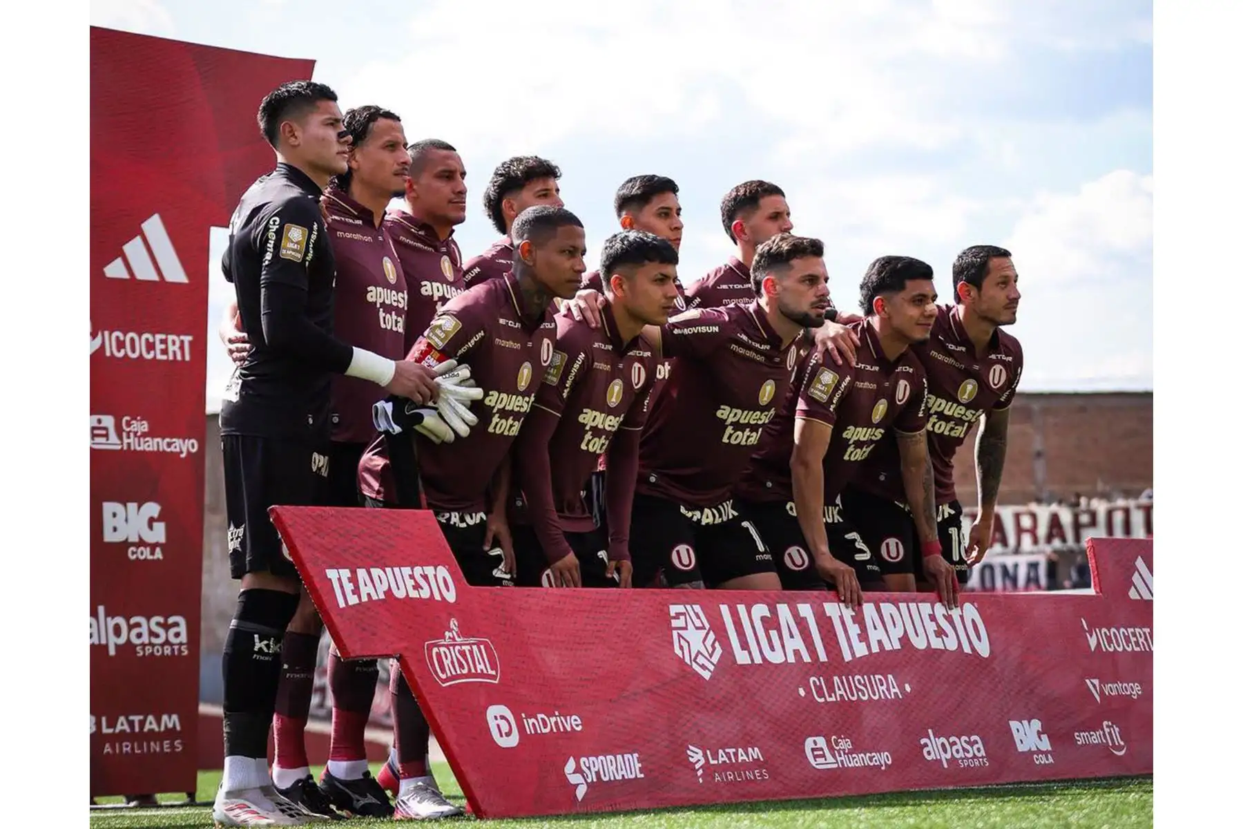Universitario de Deportes vence por 4-2 a UTC, con goles de Jairo Concha en el primer tiempo, y Williams Rivero, Álex Valera y Andy Polo en el segundo tiempo, el sábado 29 de agosto en el estadio Héroes de San Ramón de Cajamarca por la fecha 7 del Torneo Clausura 2026. Foto: Universitario