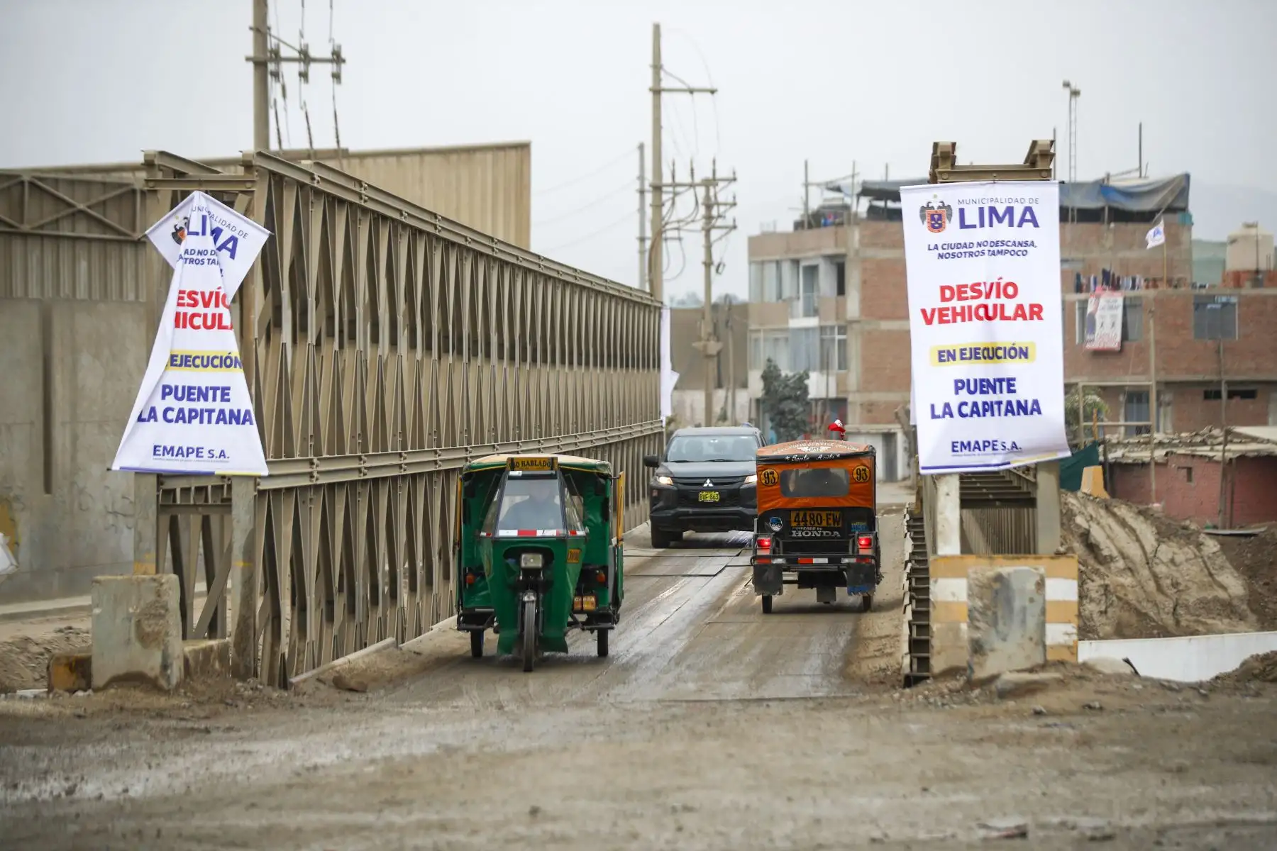 La obra sobre la quebrada Huaycoloro demandará una inversión de S/ 25,7 millones y tendrá un plazo de ejecución de 180 días. Foto: ANDINA/ Ricardo Cuba