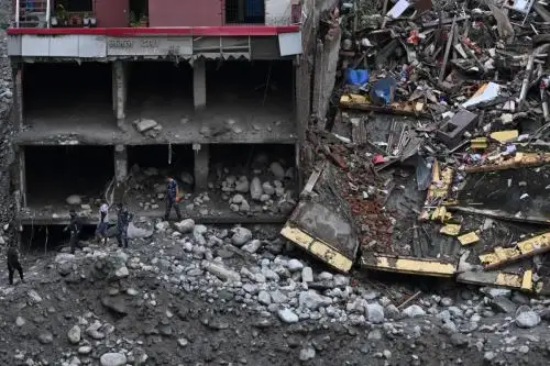 El deslave entre Nepal y China deja ya más de 1.000 muertos Nuwakot, Nepal
