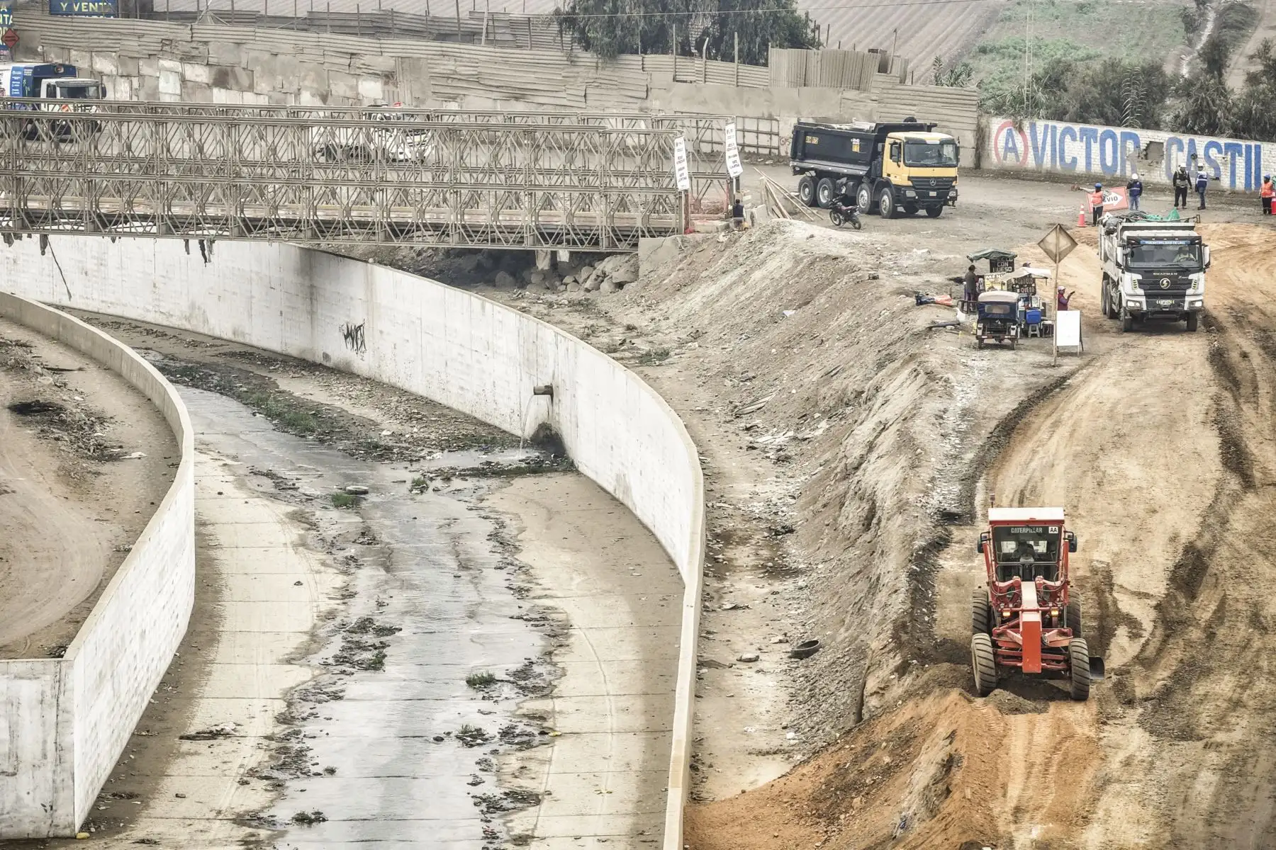 La obra contará con una estructura de arco metálico y un tablero de concreto armado, además de una cimentación profunda mediante pilotes de gran longitud. Foto: ANDINA/Jhonel Rodríguez Robles
