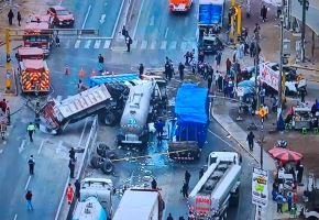 Puente Piedra: choque múltiple en la Panamericana Norte deja un muerto y caos vehicular. Foto: ANDINA/capturaTV.
