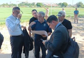 El complejo deportivo La Videnita de Pucallpa quedó habilitado para albergar la misa que ofrecerá el papa León XIV durante su visita a la capital de la región Ucayali. ANDINA/Difusión
