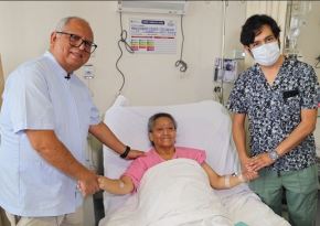 ¡Hazaña médica! Extraen tumor de 30 cm y cinco kilos en Hospital de Lima Este-Vitarte. Foto: ANDINA/Difusión.