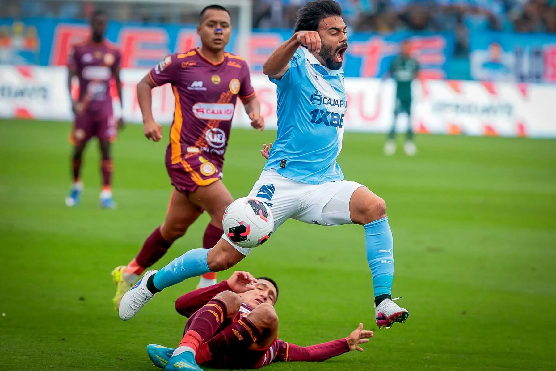 Futbolista de Sporting Cristal ante Chankas CYC, por la octava jornada del Torneo Clausura de la Liga 1. Foto: ANDINA/ Vidal Tarqui