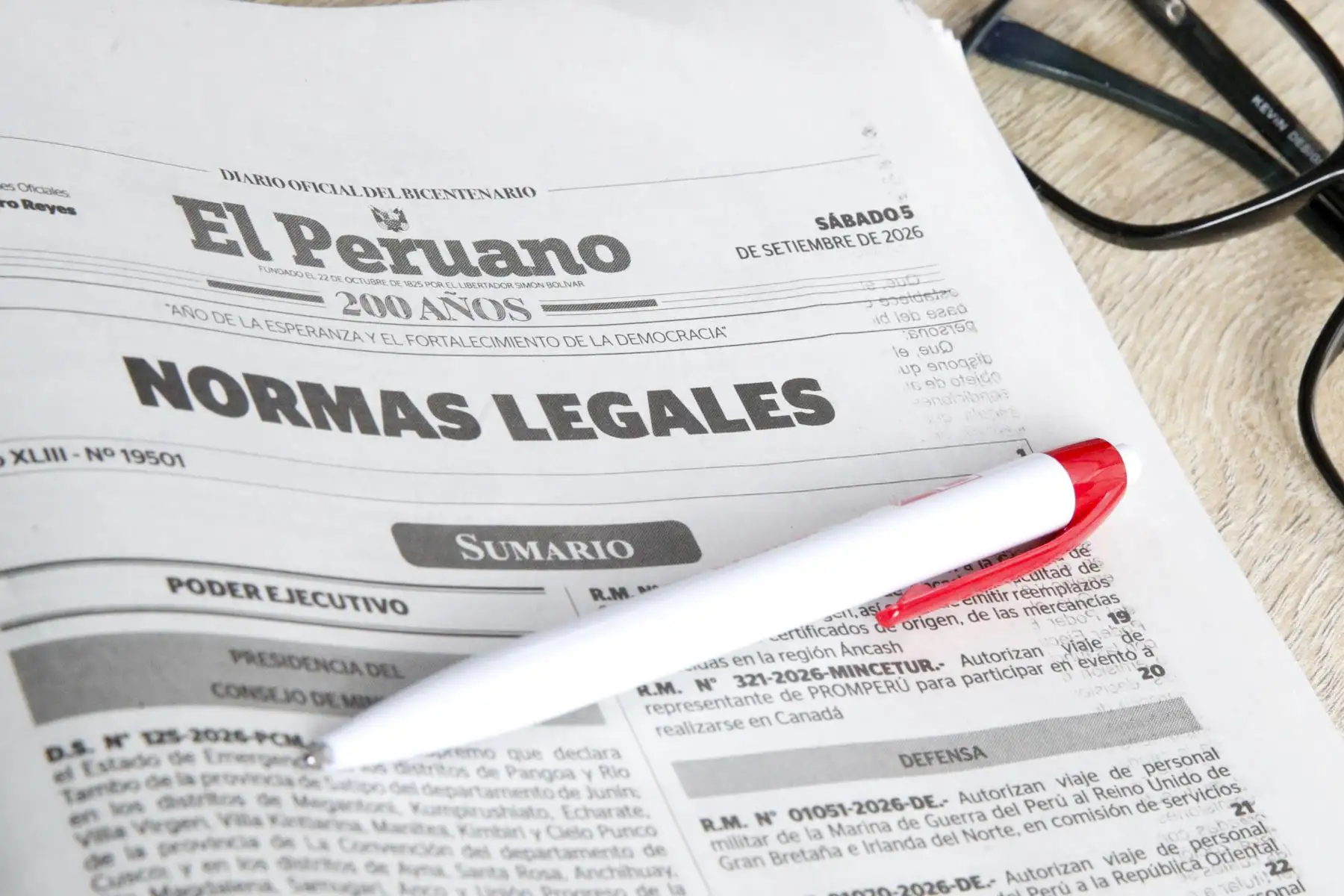 Estas son las normas legales más importantes del martes 29 de setiembre de 2026