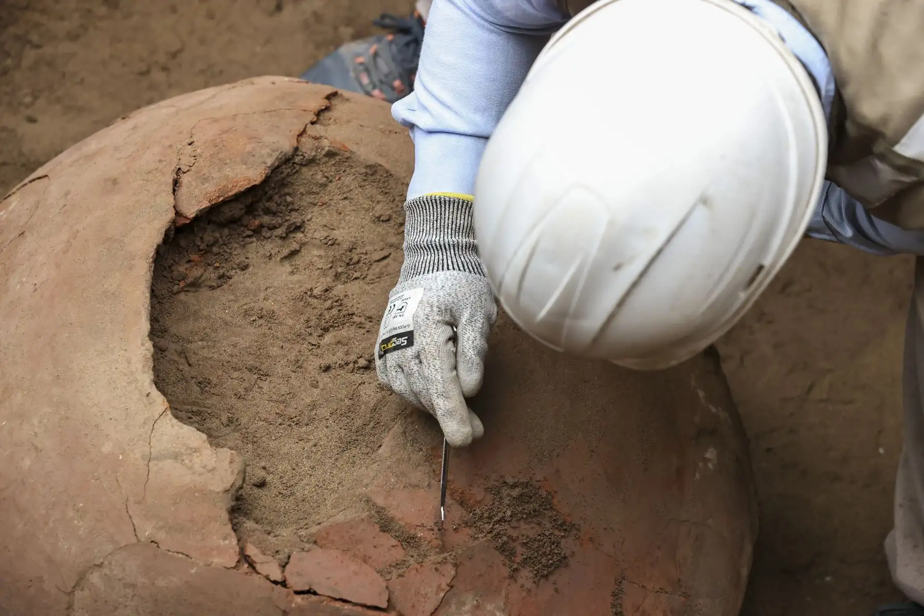 El hallazgo de produjo dentro del ámbito arqueológico de la antigua ciudad prehispánica de Armatambo.

Foto:ANDINA / Juan Carlos Guzmán Negrini