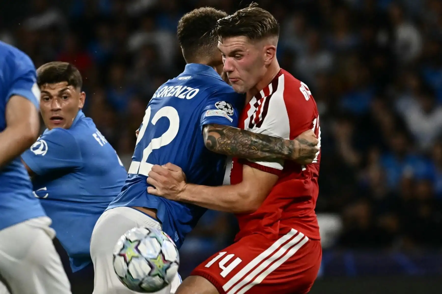 Arsenal venció 1-0 a Napoli en la Liga de Campeones de la UEFA, en un partido que se definió con gol de Martin Odegaard a los 75 minutos. Foto: ANDINA/AFP.