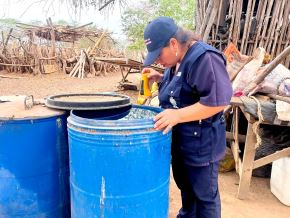 Brigadistas de la Gerencia Regional de Salud de Lambayeque intensifican las acciones de prevención y control del dengue en diversos distritos de esa región ante el brote de esta enfermedad e incremento de casos. ANDINA/Difusión
