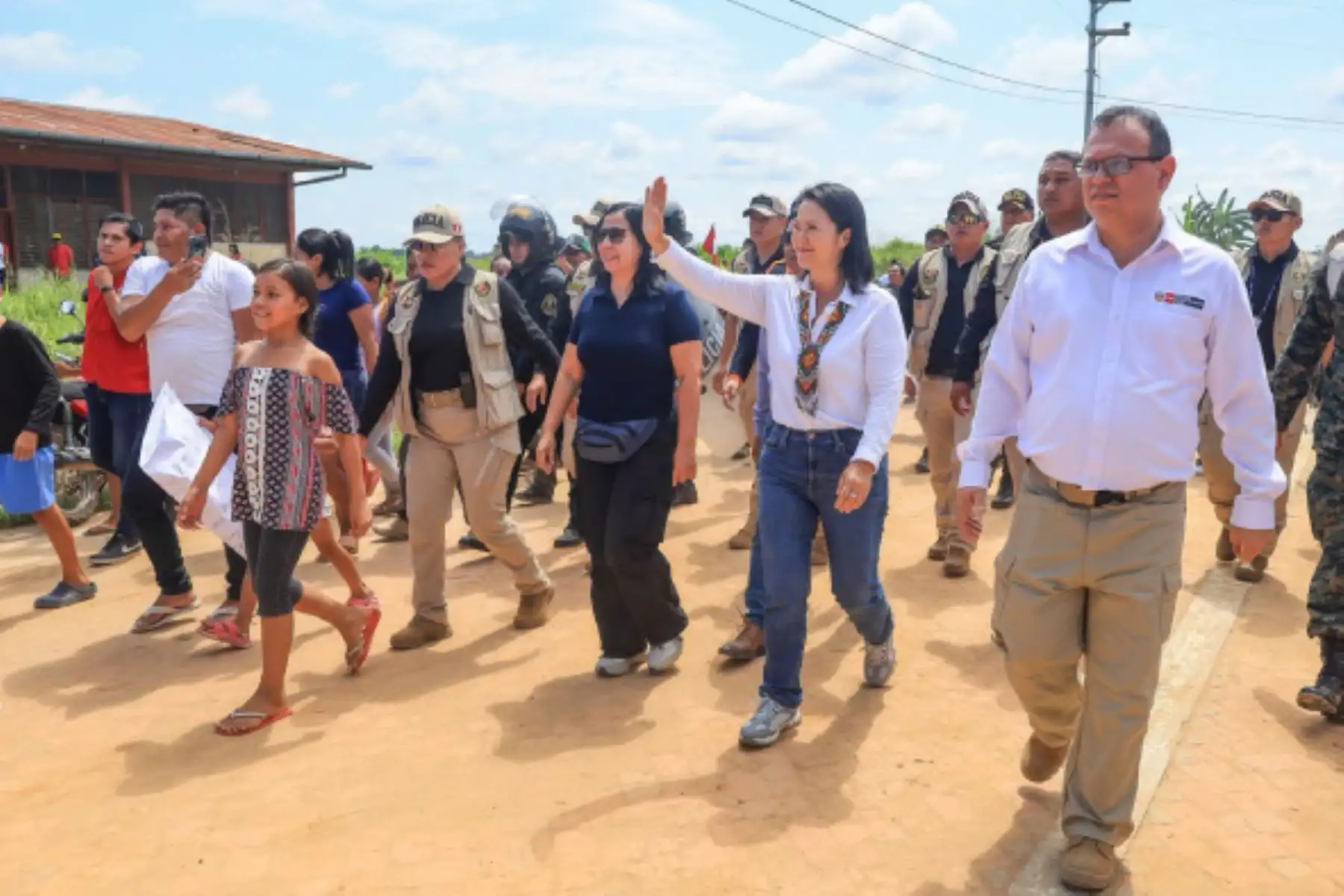 La presidenta de la República, Keiko Fujimori, llegó en la mañana del sábado 12 de setiembre de 2026 a la provincia de Purús, región Ucayali, para liderar la entrega de bienes de ayuda humanitaria destinados a la población de esta zona fronteriza del país. Foto: ANDINA/Presidencia