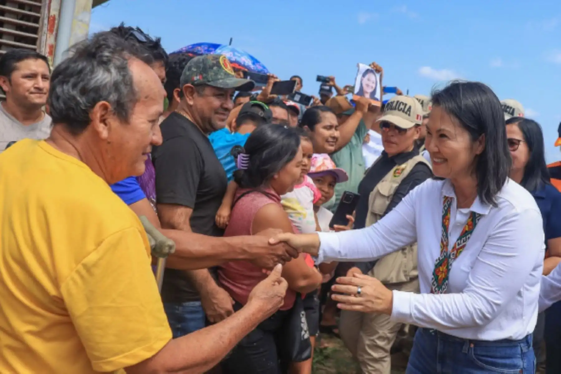 La presidenta de la República, Keiko Fujimori, llegó en la mañana del sábado 12 de setiembre de 2026 a la provincia de Purús, región Ucayali, para liderar la entrega de bienes de ayuda humanitaria destinados a la población de esta zona fronteriza del país. Foto: ANDINA/Presidencia