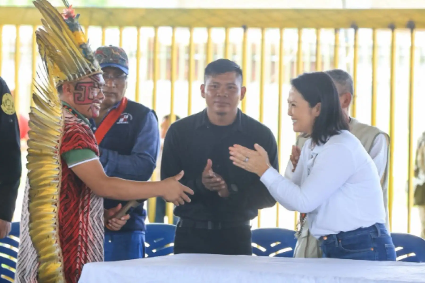 La presidenta de la República, Keiko Fujimori, llegó en la mañana del sábado 12 de setiembre de 2026 a la provincia de Purús, región Ucayali, para liderar la entrega de bienes de ayuda humanitaria destinados a la población de esta zona fronteriza del país. Foto: ANDINA/Presidencia