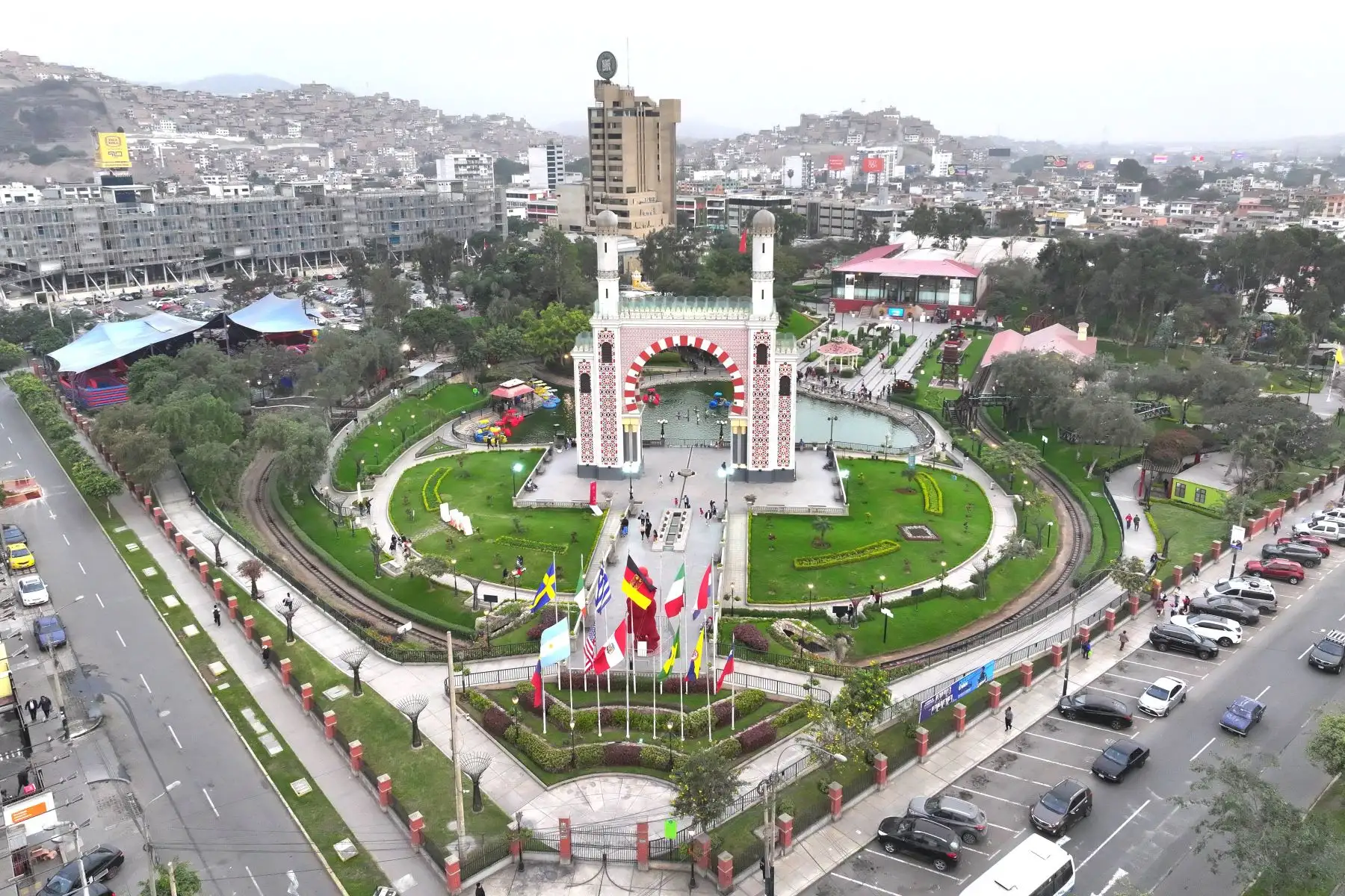 Parque de la Amistad, en Santiago de Surco. Foto: ANDINA/Daniel Bracamonte.