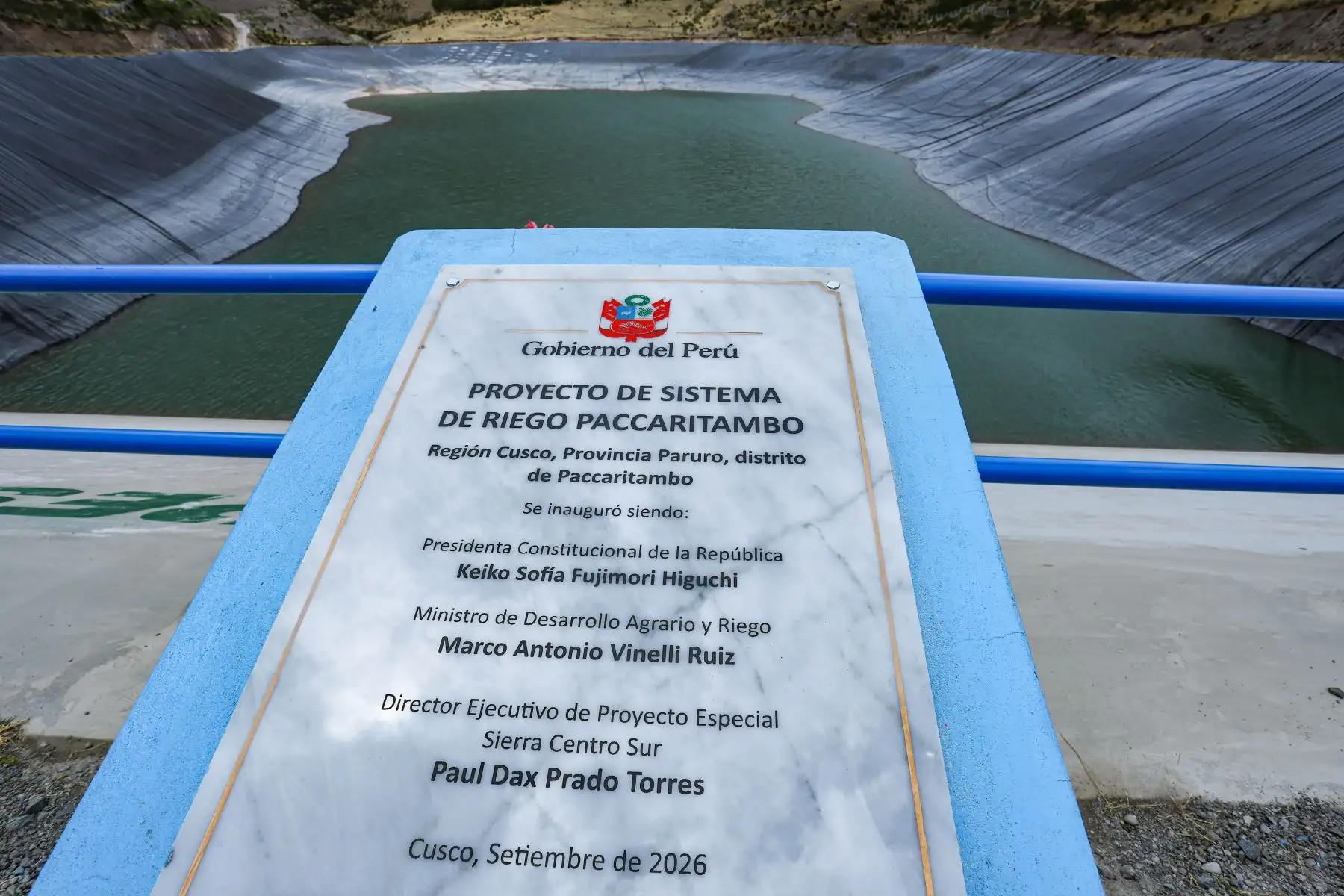 Presidenta Keiko Fujimori inaugura proyecto de sistema de riego en Paccaritambo, Cusco.
Foto: ANDINA/Prensa Presidencia