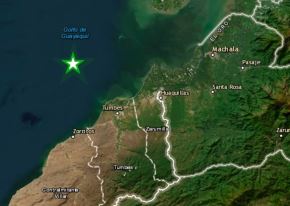 El epicentro del temblor de magnitud 4.0 registrado esta madrugada en Tumbes se localizó en el océano Pacífico.