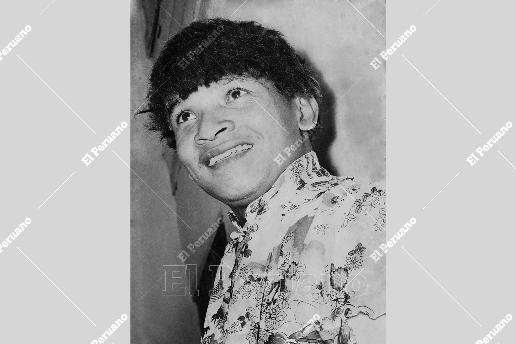 Lima – Década 1950 / Retrato del artista Pablo Villanueva "Melcochita" en su juventud durante los primeros años de su trayectoria artística.
 Foto: Archivo Histórico de El Peruano / Archivo Familiar.