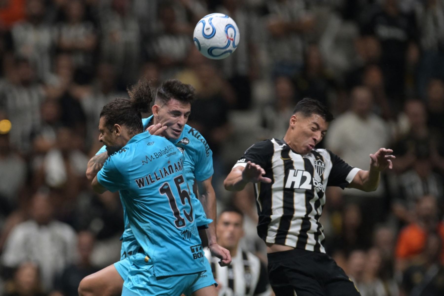 Reinier, exjugador del Real Madrid, volvió a anotar a los 41 minutos y mantuvo con vida al Atlético Mineiro en la serie. Foto: AFP.