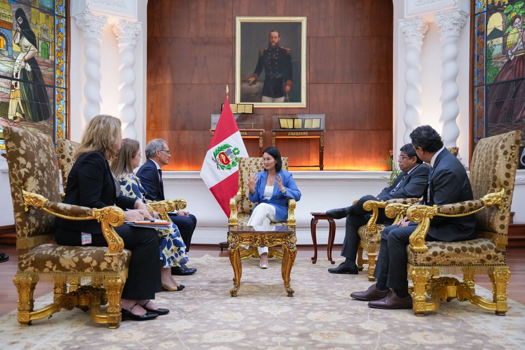 Presidenta Keiko Fujimori se reunió con la Corporación Financiera Internacional del Grupo Banco Mundial. Foto: ANDINA/Prensa Presidencia