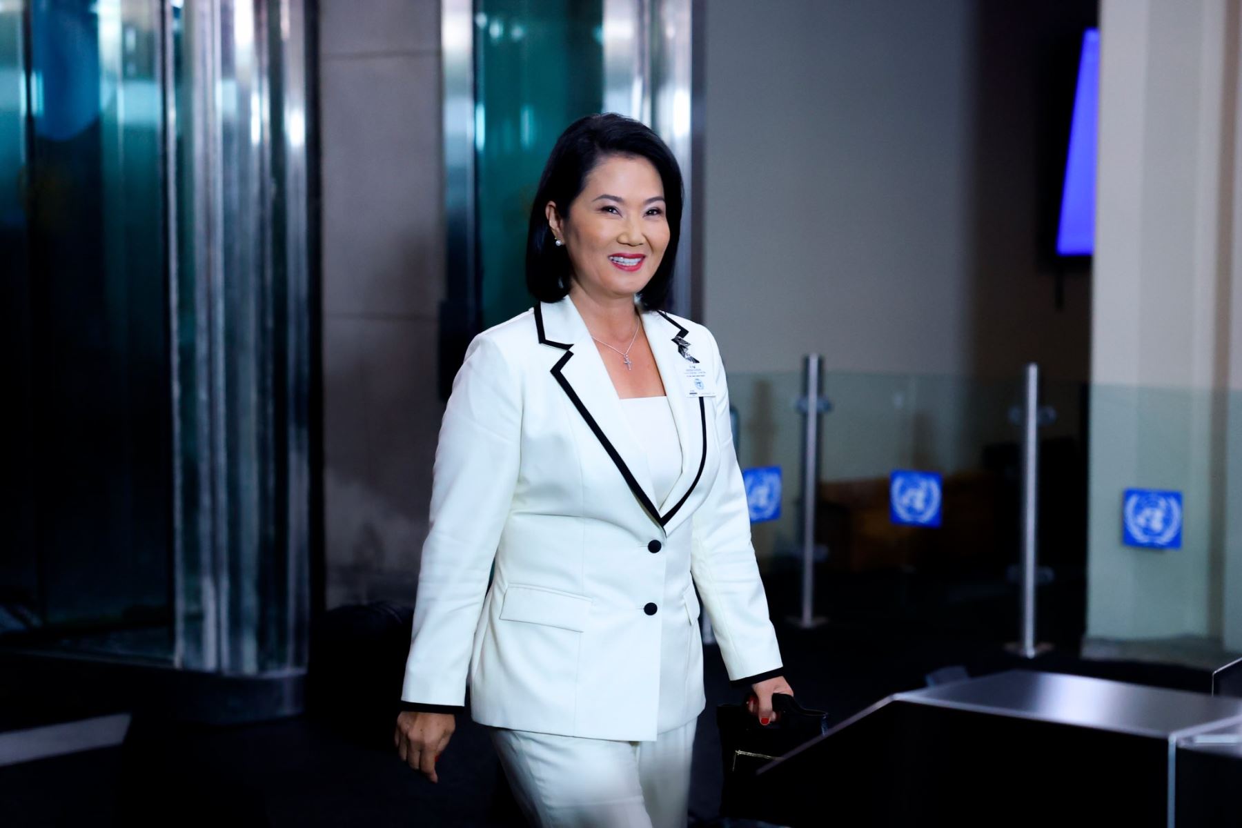 La presidenta de la república, Keiko Fujimori, hizo su llegada a la sede de las Naciones Unidas en Nueva York para participar hoy en el Debate General del 81.º período de sesiones de la Asamblea General de la ONU, junto a líderes de todo el mundo. Foto: ANDINA/ Prensa Presidencia