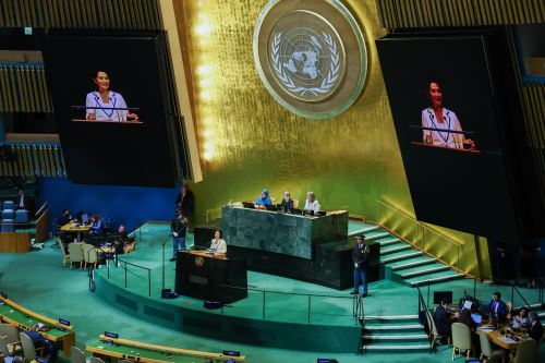 Presidenta Keiko Fujimori expone ante la Asamblea General de las Naciones Unidas
