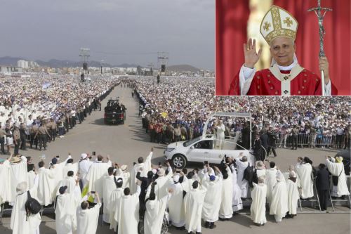 Monseñor Guillermo Inca, coordinador nacional de la visita de Robert Prevost en el Perú, destaca que encuentros con Sumo Pontífice serán multitudinarios. Foto: Ilustración: