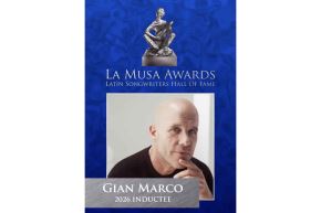 El Latin Song Writers Hall Of Fame le da la bienvenida a Gian Marco como Inductee 2026 y le entregará el prestigioso Premio La Musa el 14 de octubre. Foto: IG