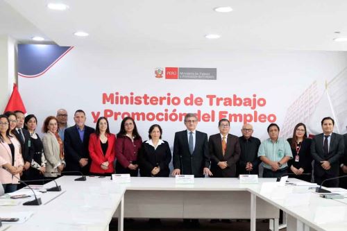 Ministro de Trabajo y Promoción del Empleo, Juan Sheput participó en la sesión ordinaria N.° 115 del Consejo Nacional de Seguridad y Salud en el Trabajo (Conssat). .ANDINA/Difusión