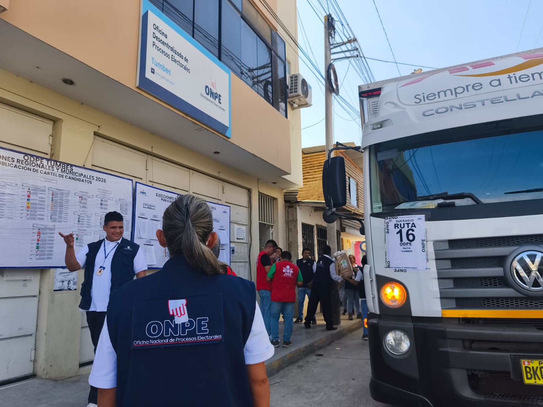 Elecciones Regionales y Municipales 2026: material electoral llega a la región Tumbes