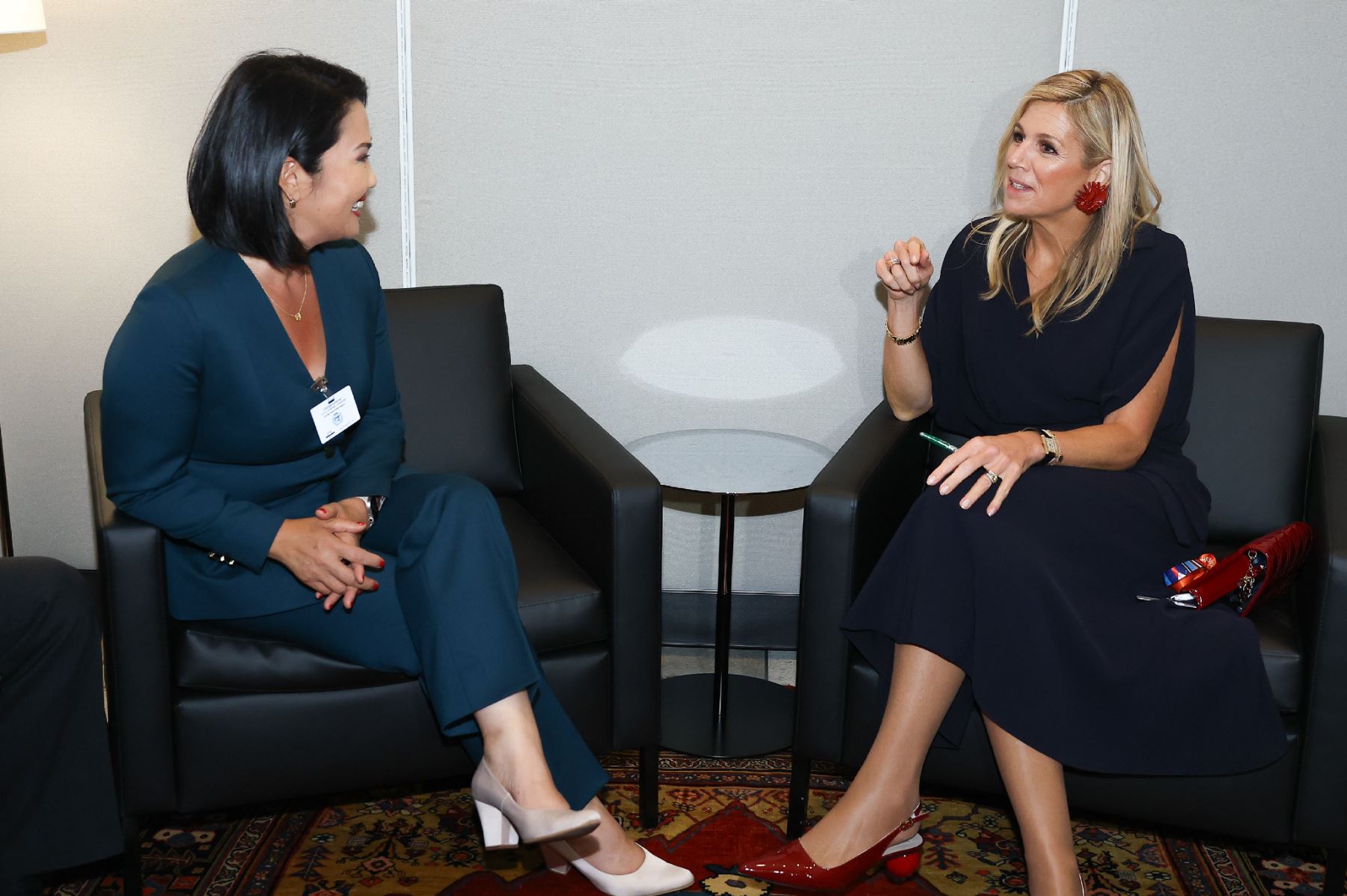 Presidenta Keiko Fujimori se reunió con Su Majestad la Reina Máxima de los Países Bajos, asesora especial del secretario general de las ONU para la Salud Financiera. Foto: ANDINA/Prensa Presidencia