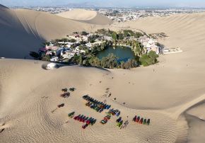 Los vehículos tubulares que operan en Ica deben formalizarse y cumplir los requisitos técnicos y de seguridad para realizar paseos turísticos en las dunas de Huacachina. Foto: Genry Bautista