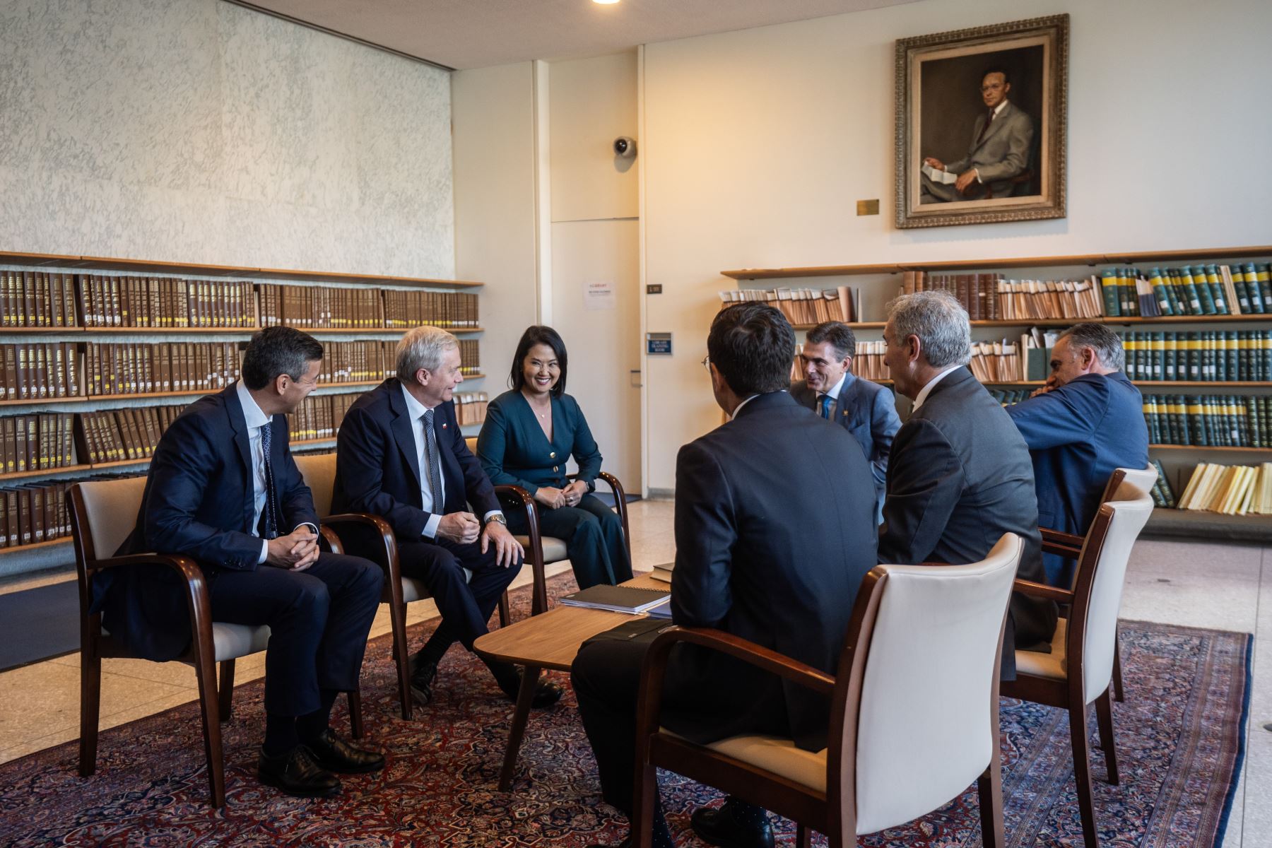 Mandataria participó en encuentro de jefes de Estado y de Gobierno Compromiso Regional de Santiago contra la Delincuencia Transnacional.
 Foto: ANDINA/Prensa Presidencia