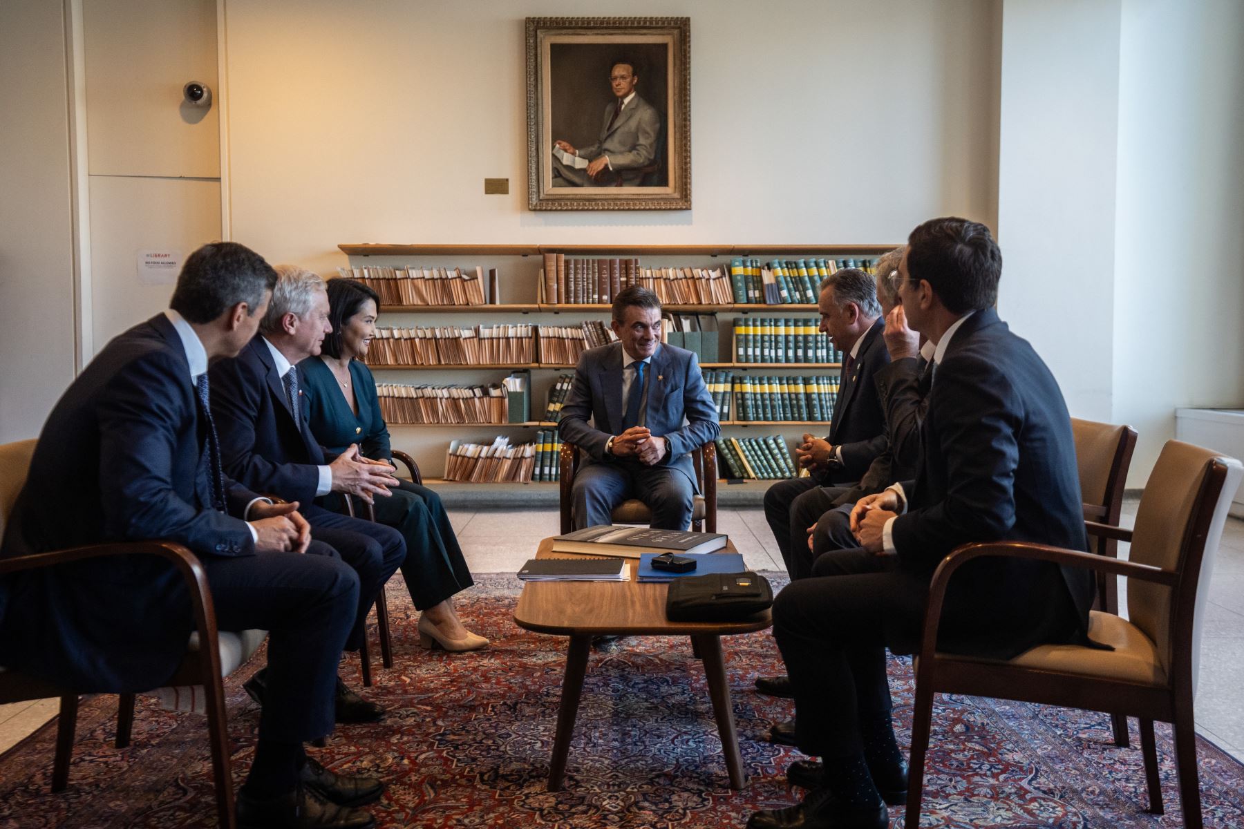 Mandataria participó en encuentro de jefes de Estado y de Gobierno Compromiso Regional de Santiago contra la Delincuencia Transnacional.
 Foto: ANDINA/Prensa Presidencia