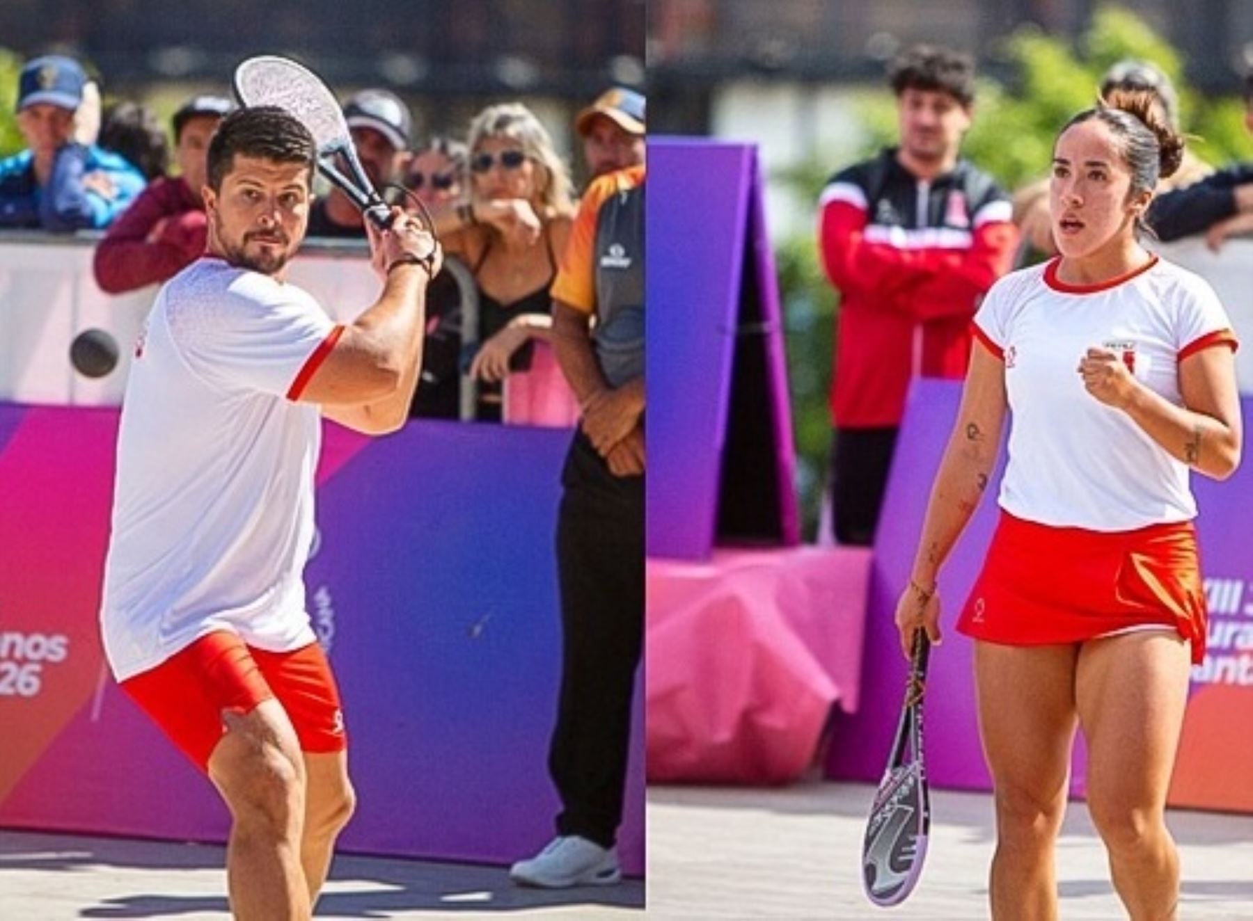Paleta frontón peruano ganó medallas de oro en los Juegos Suramericanos Santa Fe 2026
