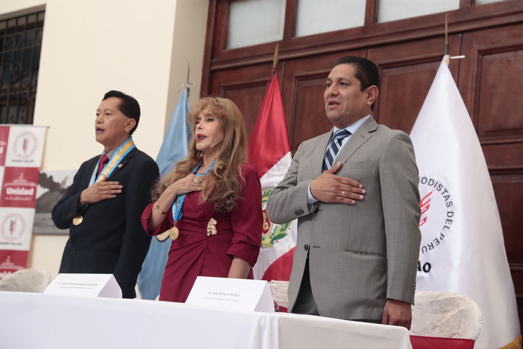 El sábado 26 de setiembre de 2026 se realizó una ceremonia conmemorativa por el Día del Periodista en el Museo de Historia y Arte del Callao, organizada por el Colegio de Periodistas del Perú - Consejo Departamental del Callao. El evento reunió a periodistas, autoridades y representantes de diversas instituciones del Callao. Foto: ANDINA/Daniel Bracamonte